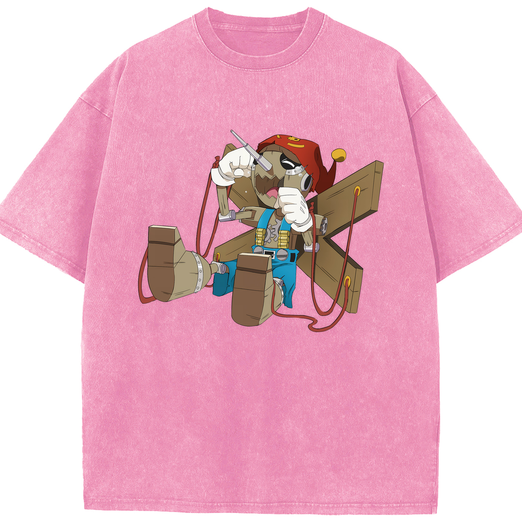 （画像用） Digimon デジタルモンスター/デジモン 綿100% ヴィンテージ風 半袖Tシャツ（フロントプリント）